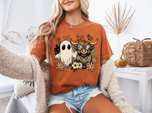 Load image 1 in gallery view. Boho Ghost with Cool Dude Highland