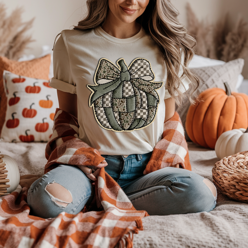 Load image 1 in gallery view. Camo Checkered Stitched Pumpkin