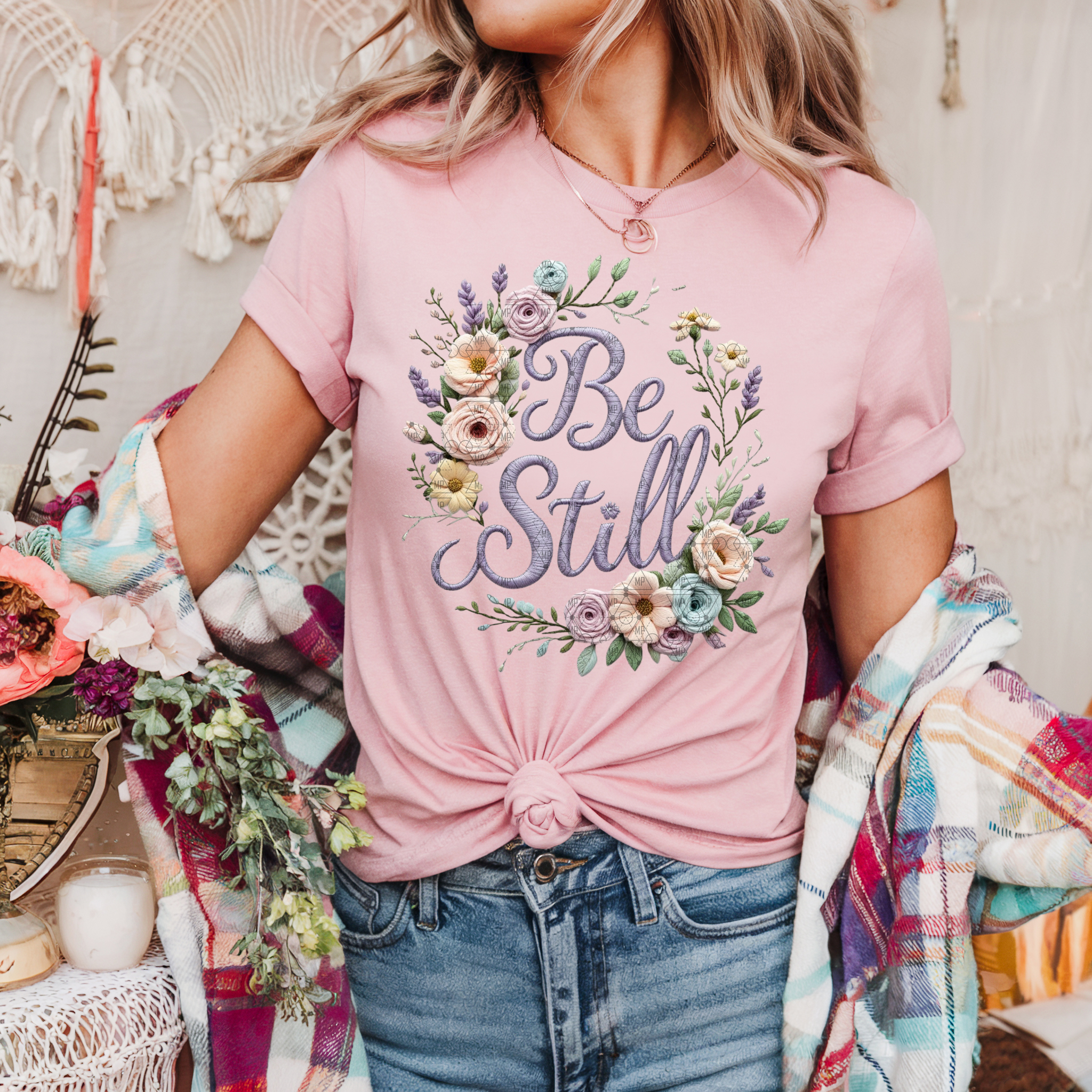 Floral Be Still Stitch