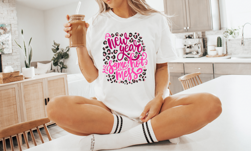 Load image 1 in gallery view. New Year Same How Mess Leopard