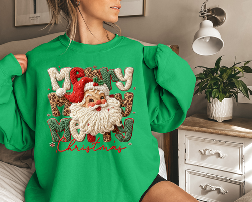 Load image 1 in gallery view. Crochet Merry Echo Christmas Santa