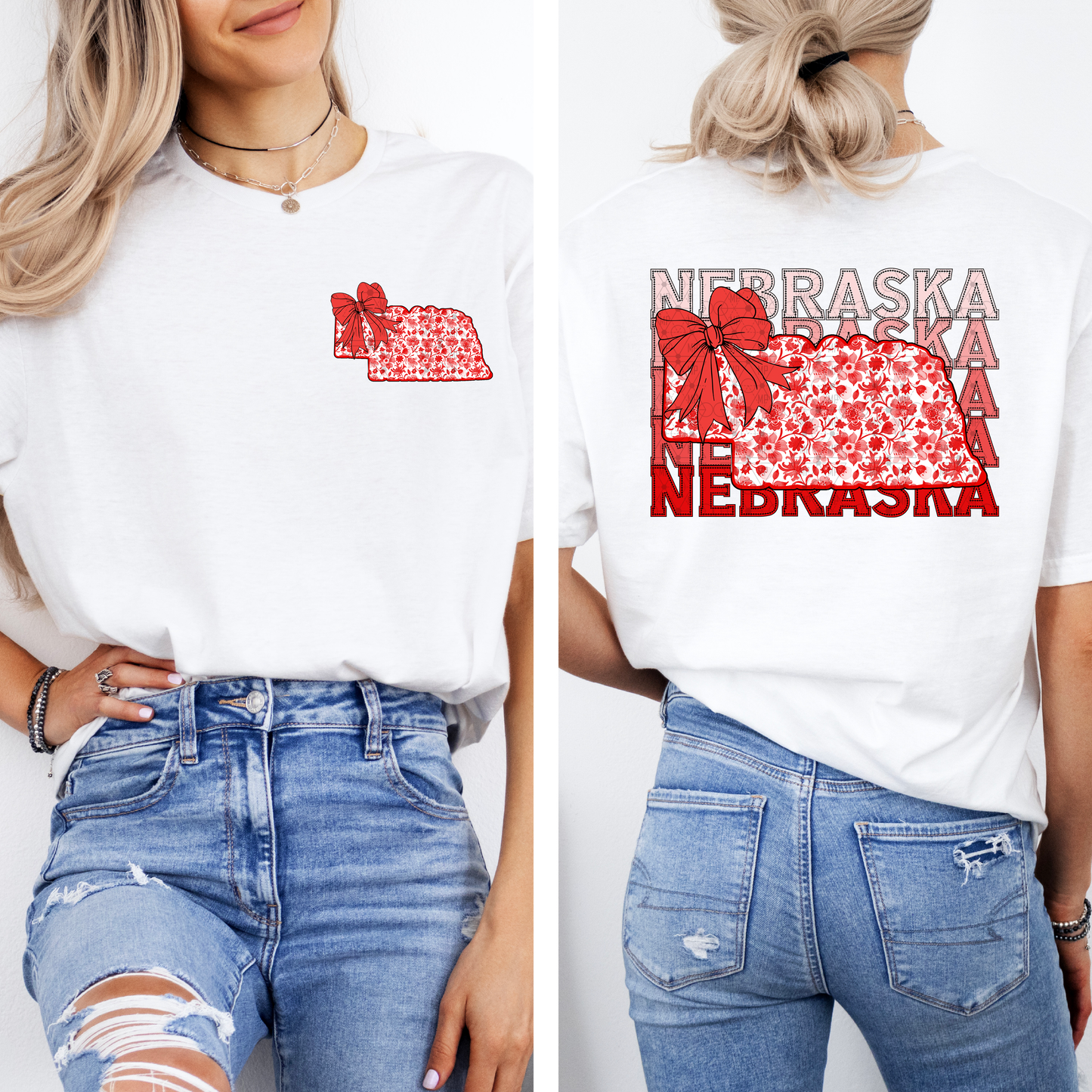 Red Nebraska with Bow