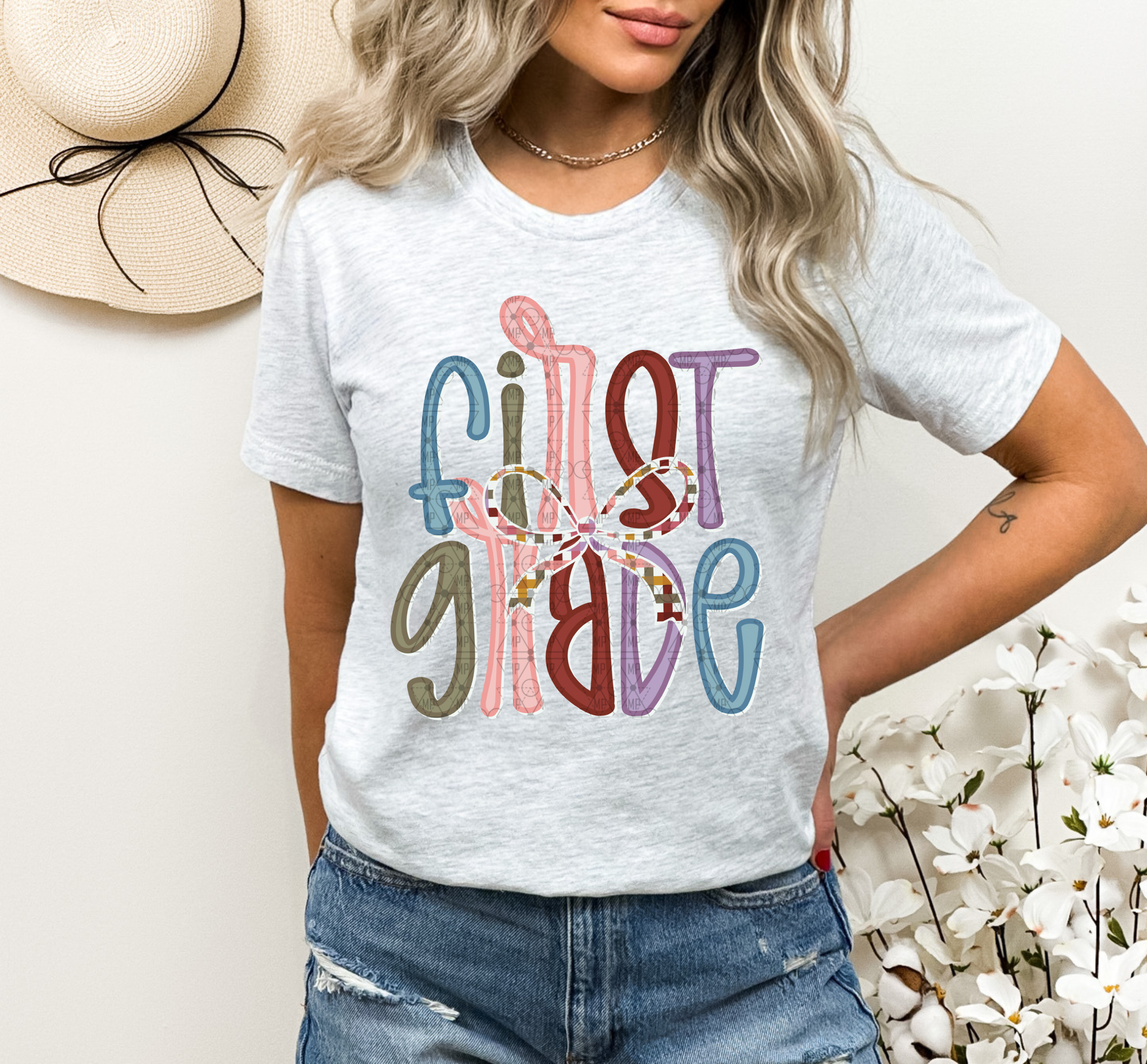 Boho First Grade with Bow