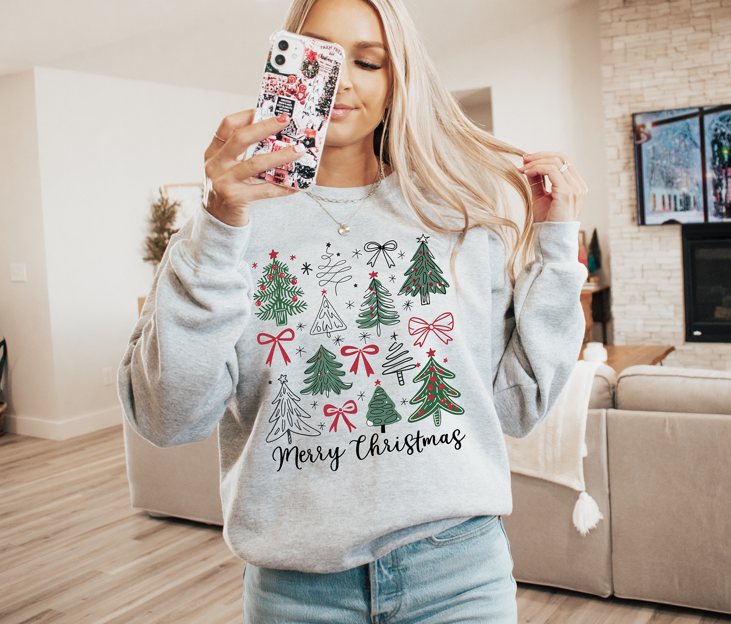 Merry Christmas Tree Collage