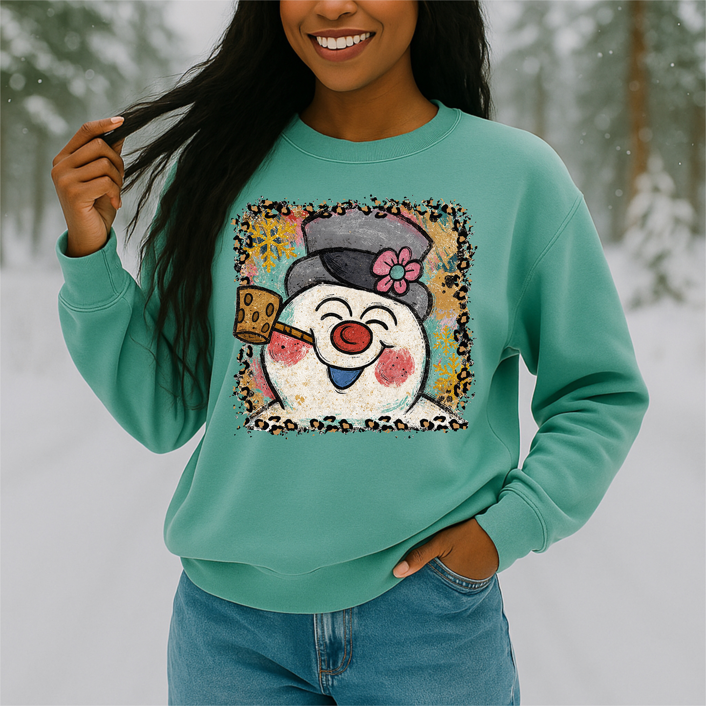 Frosty Leopard Frame