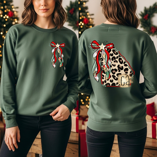 Load image 1 in gallery view. Leopard Christmas Georgia