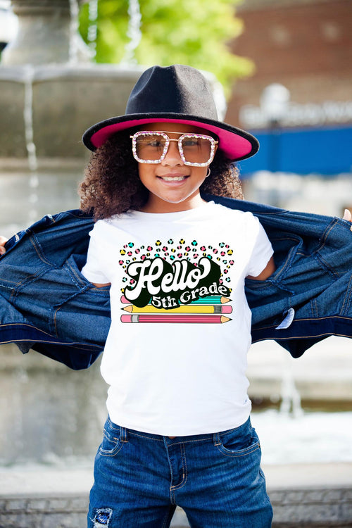 Load image 1 in gallery view. Hello 5th Grade Leopard