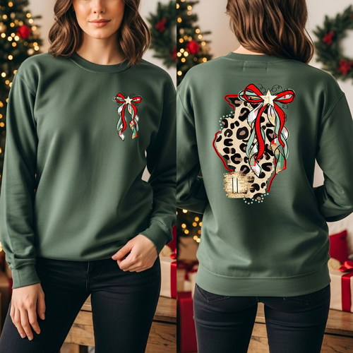 Load image 1 in gallery view. Leopard Christmas Illnois