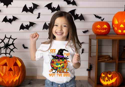 Load image 1 in gallery view. See The Able Not The Label Halloween