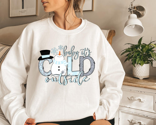 Load image 1 in gallery view. Baby It's Cold Outside Snowman