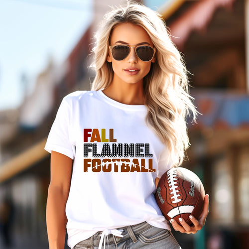 Load image 1 in gallery view. Fall Flannel Football