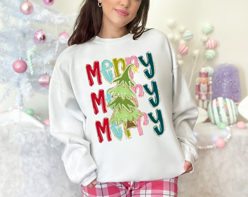 Load image 1 in gallery view. Merry Echo Doodle Christmas Tree