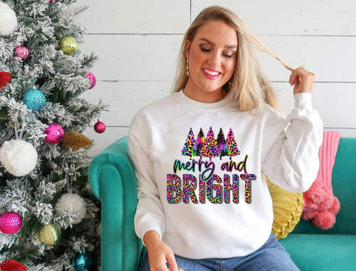 Load image 1 in gallery view. Merry & Bright - Leopard Neon