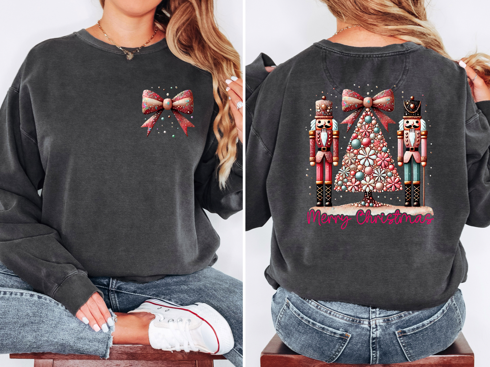 Merry Christmas Jeweled Nutcrackers