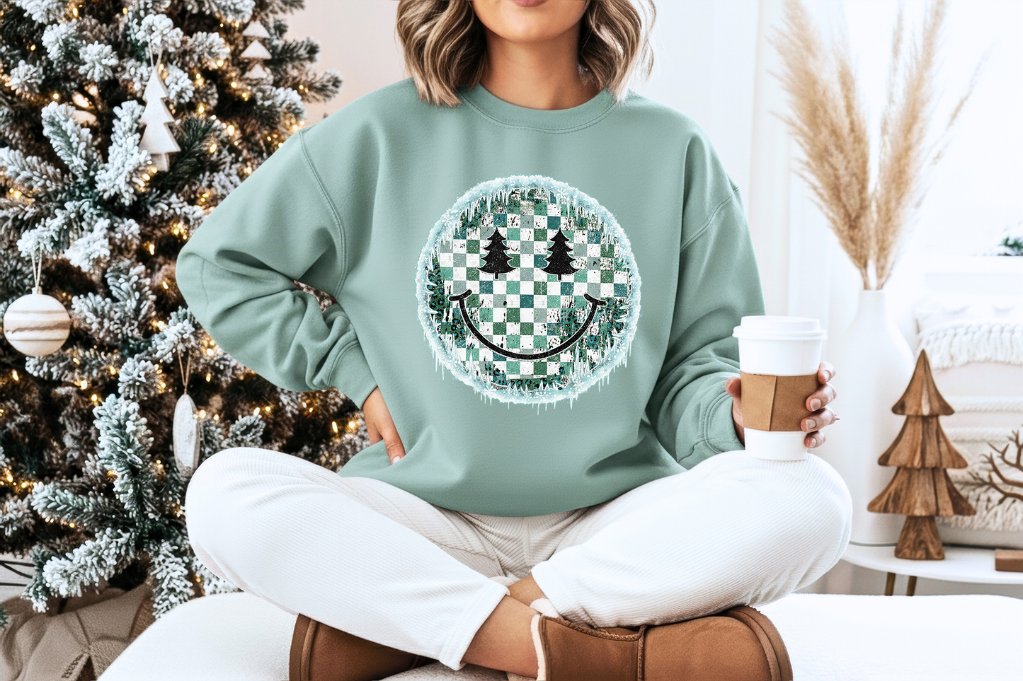 Frosted Checkered Smiley