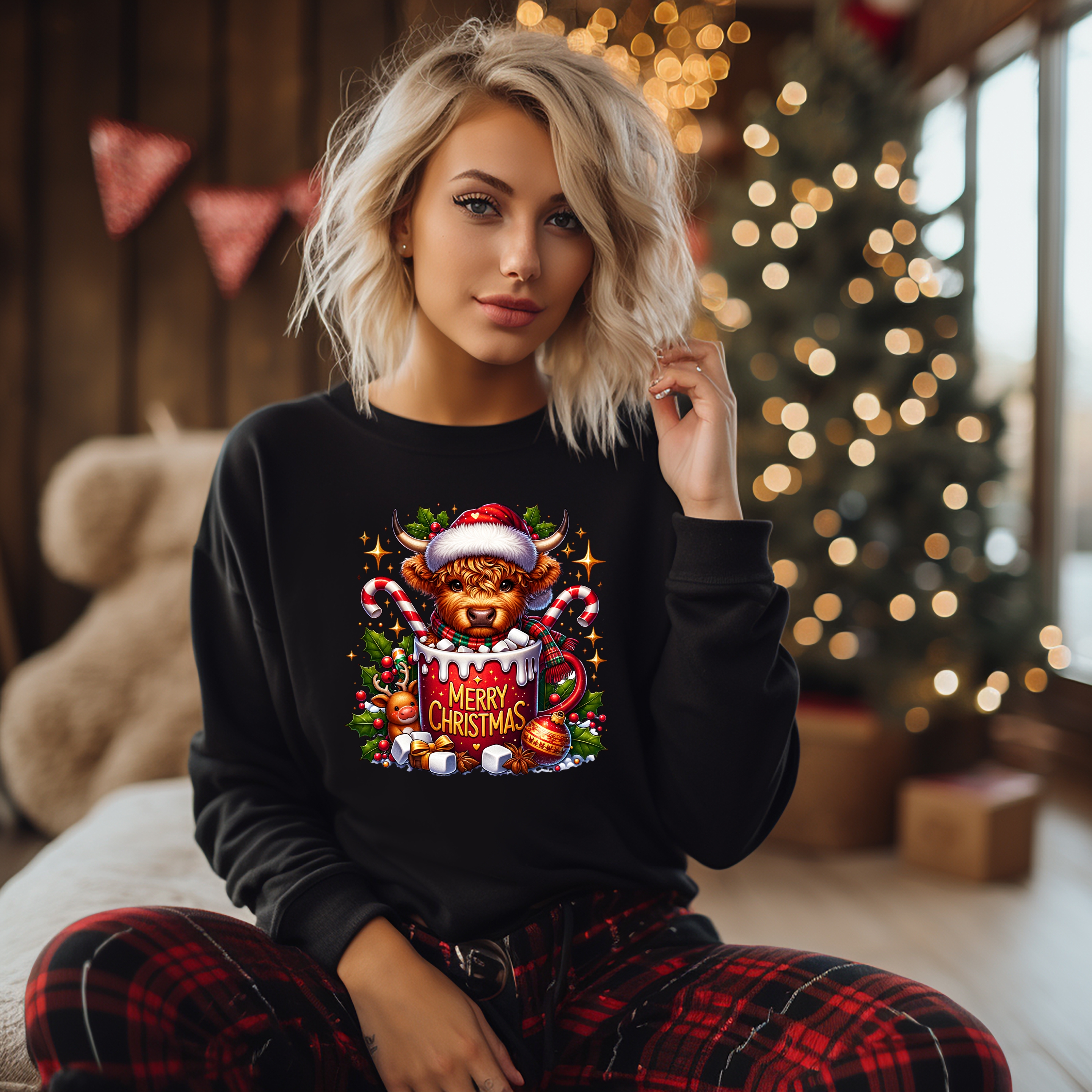 Merry Christmas Highland Mug