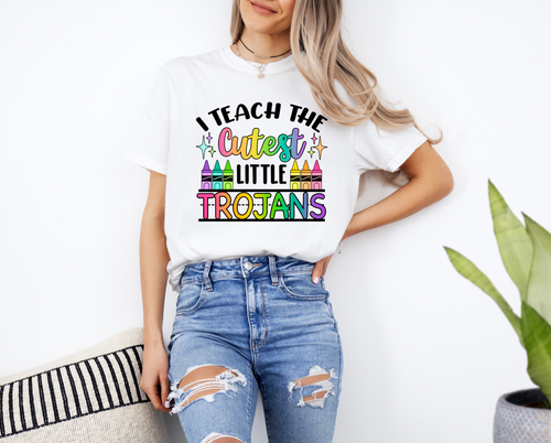 Load image 1 in gallery view. I Teach The Cutest Little Trojans