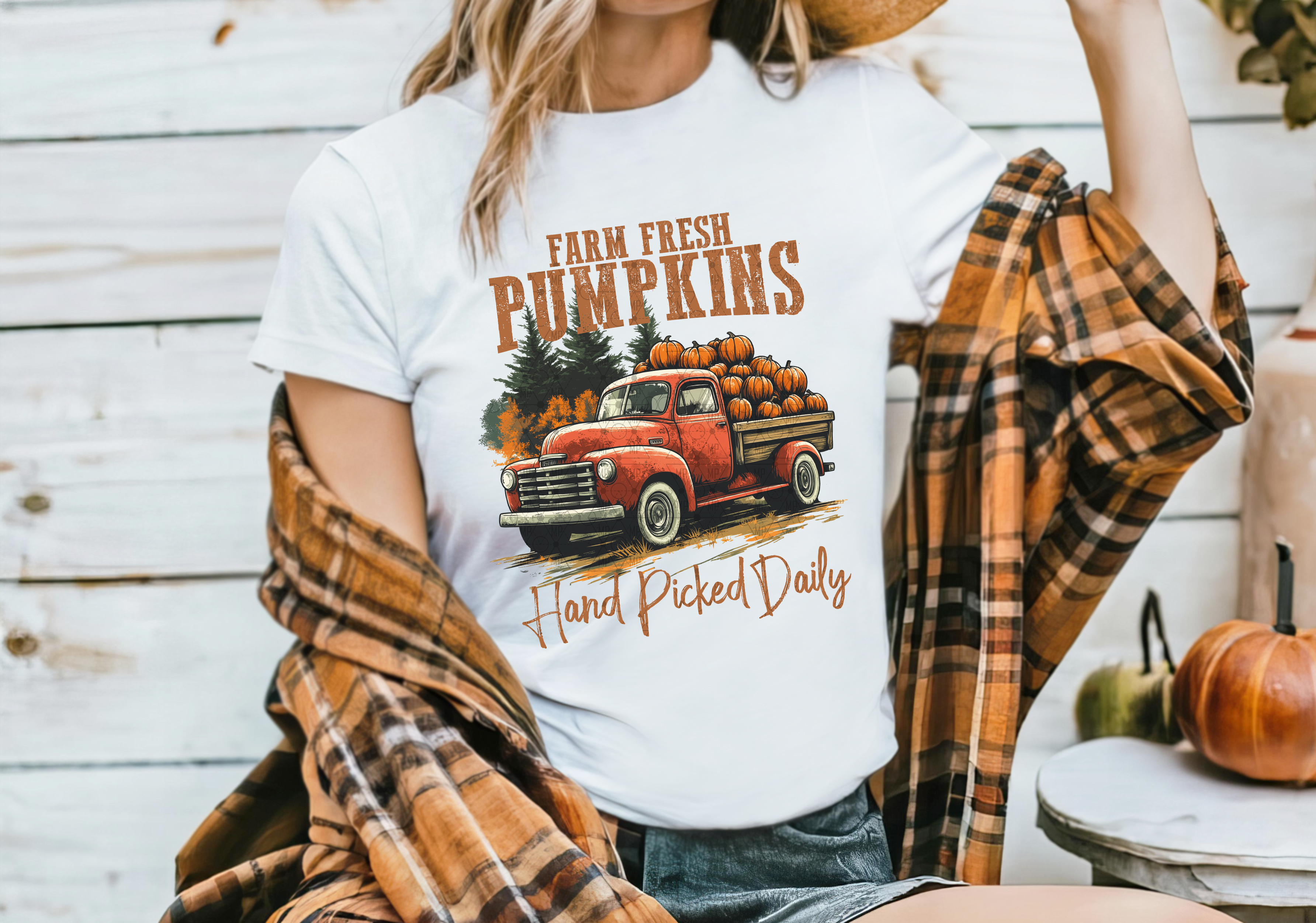 Farm Fresh Pumpkins Hand Picked Truck