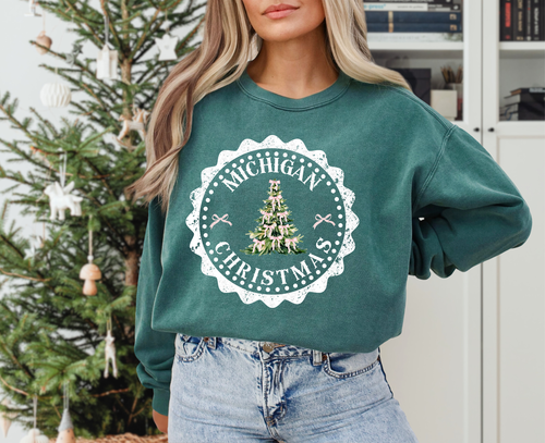 Load image 1 in gallery view. Michigan Christmas Seal