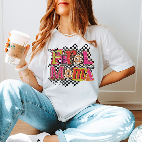 Load image 1 in gallery view. Leopard Checkered Feral Mama