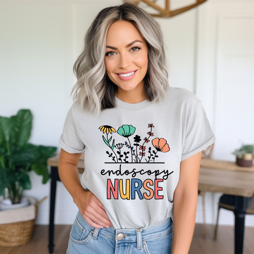 Load image 1 in gallery view. Endoscopy Nurse with Flowers