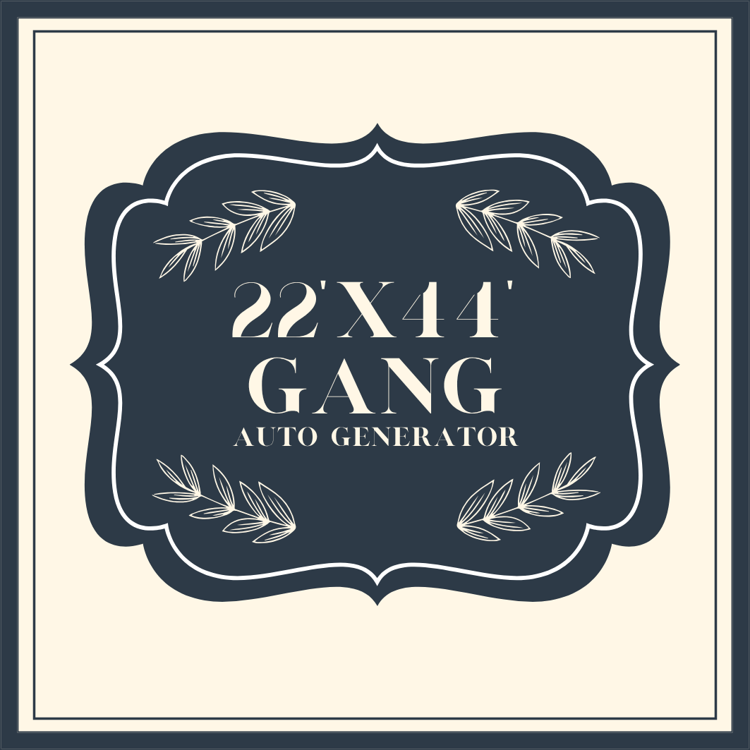 22" x 44" Gang Sheet Auto Generate Builder