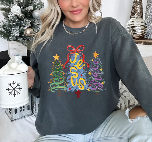 Load image 1 in gallery view. Jesus Peace Grace Trees