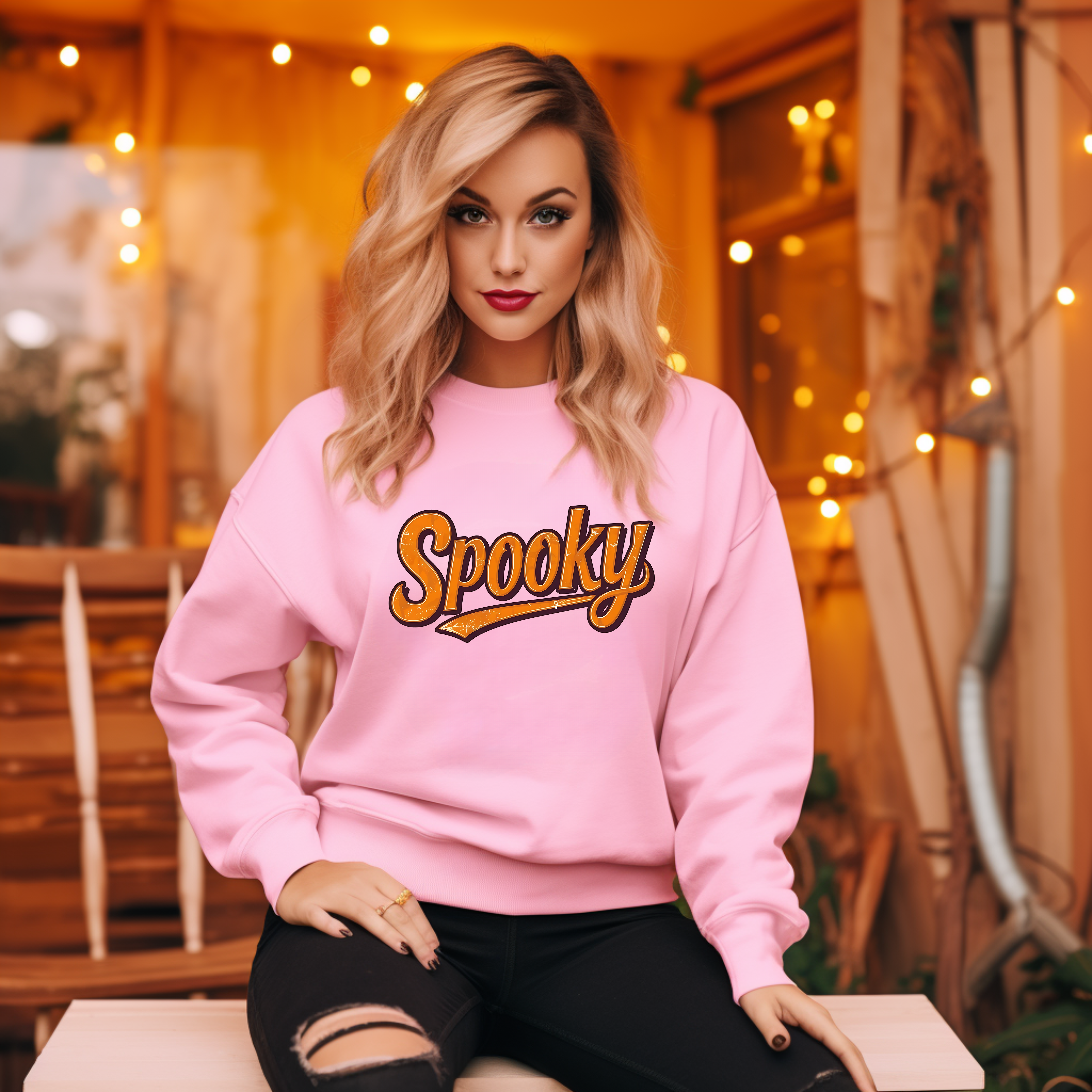 Retro Spooky Distressed