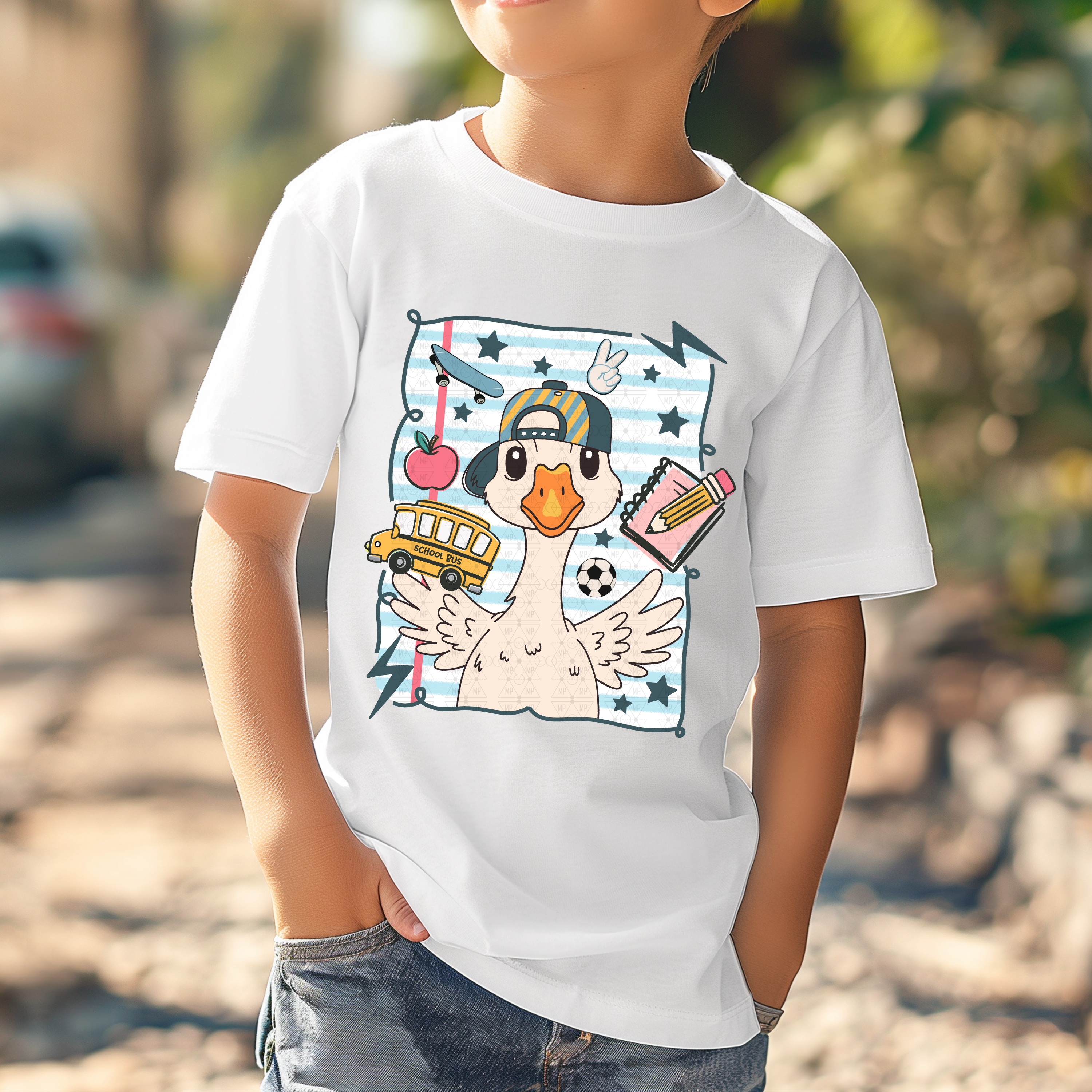 Boy Back To School Goose