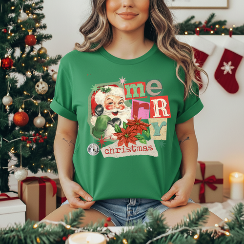 Load image 1 in gallery view. Retro Merry Christmas