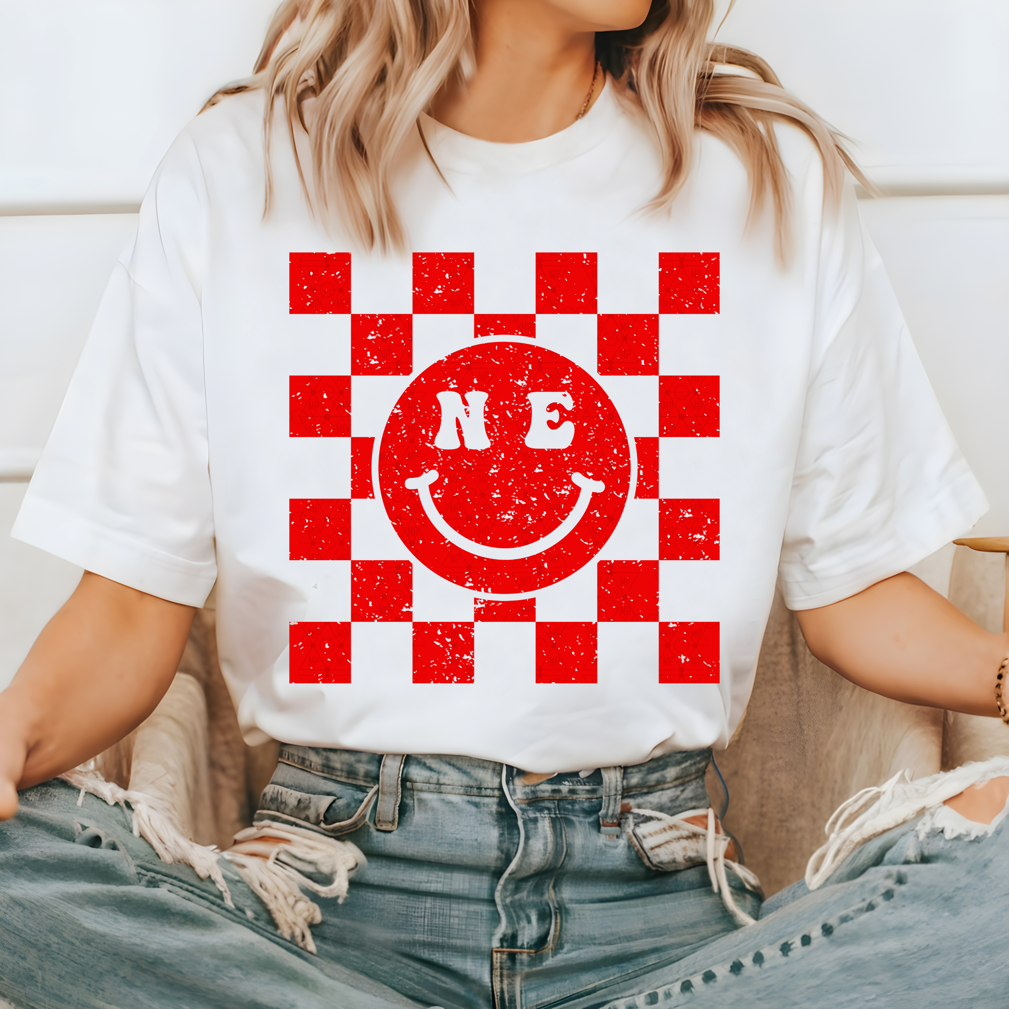 Checkered Nebraska Smiley