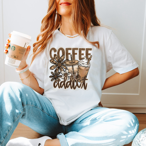 Load image 1 in gallery view. Fall Coffee Addict