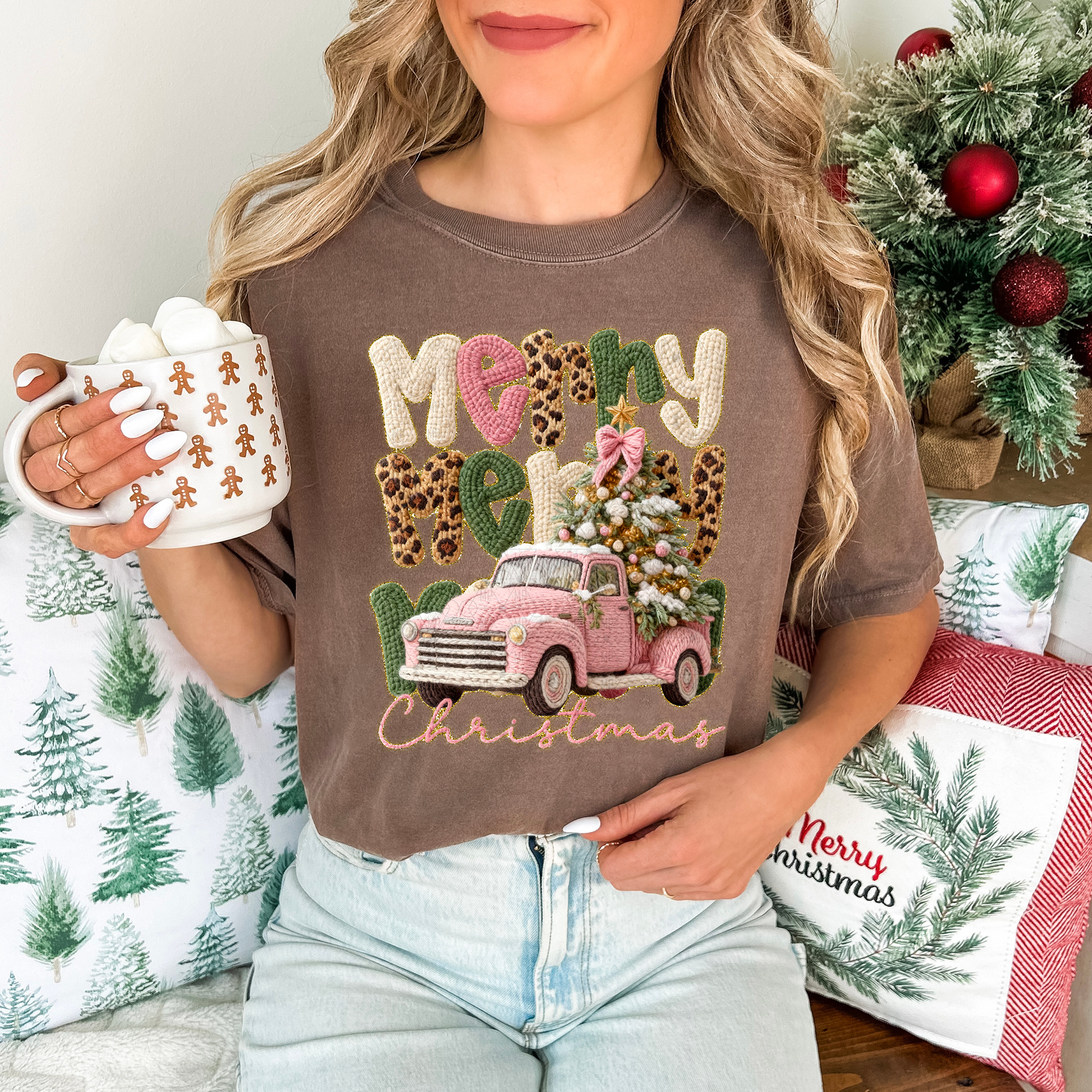 Preppy Crochet Merry with Truck