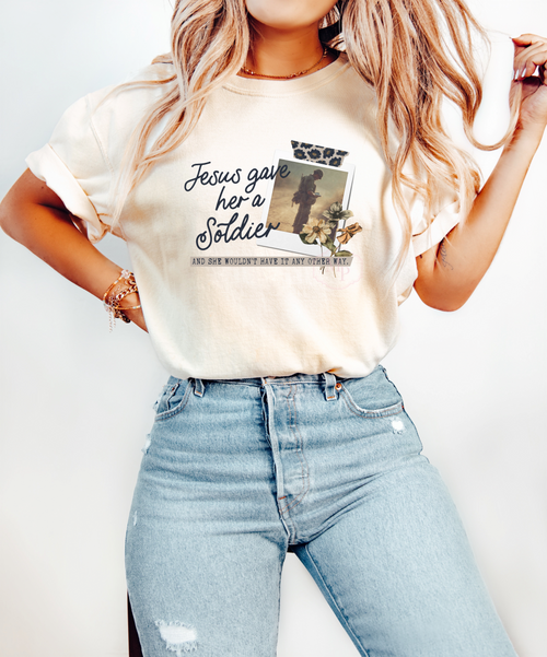 Load image 1 in gallery view. Jesus Gave Her A Soldier