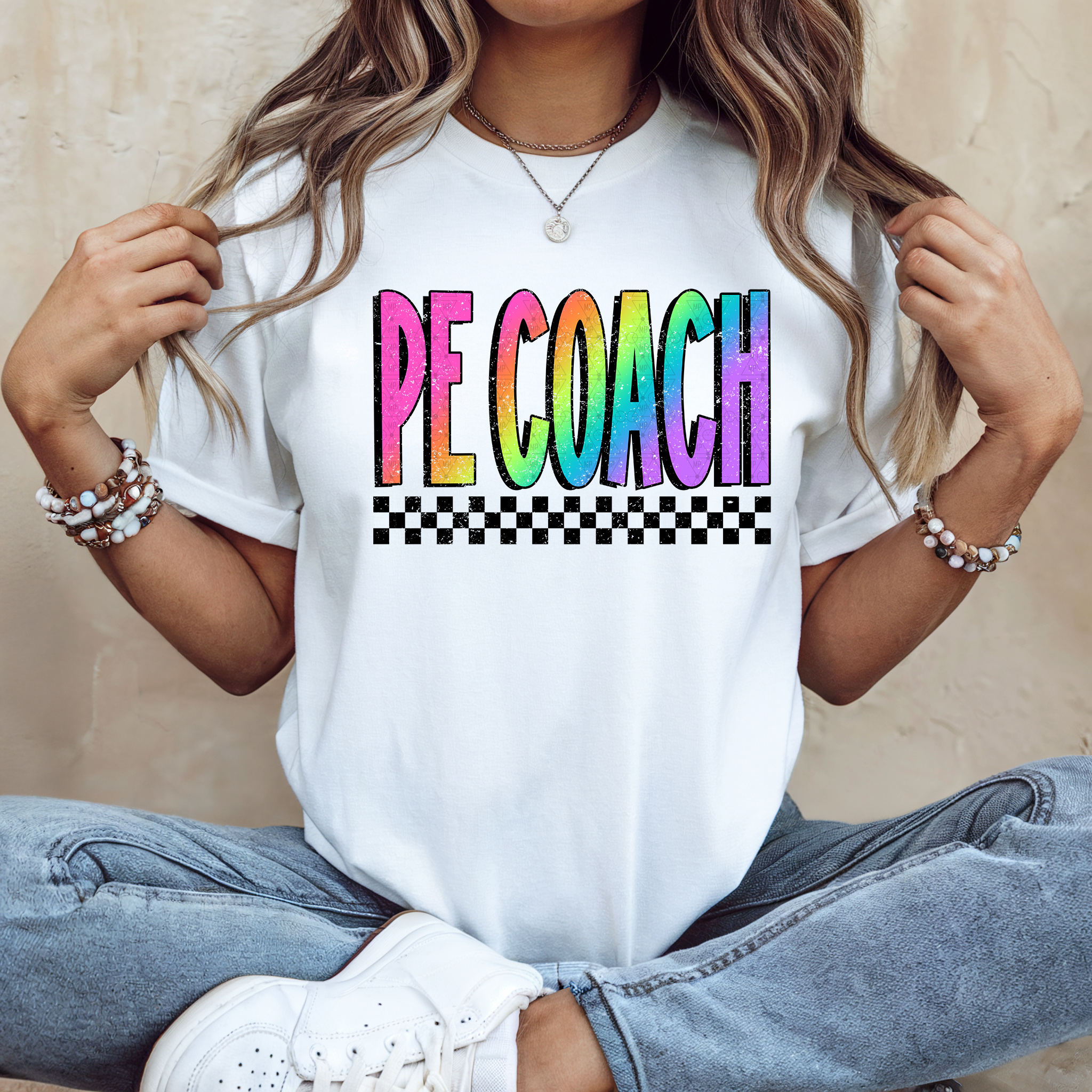 Bright PE Coach Checkered