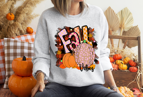 Load image 1 in gallery view. Funky Fall Leopard Pink Pumpkin