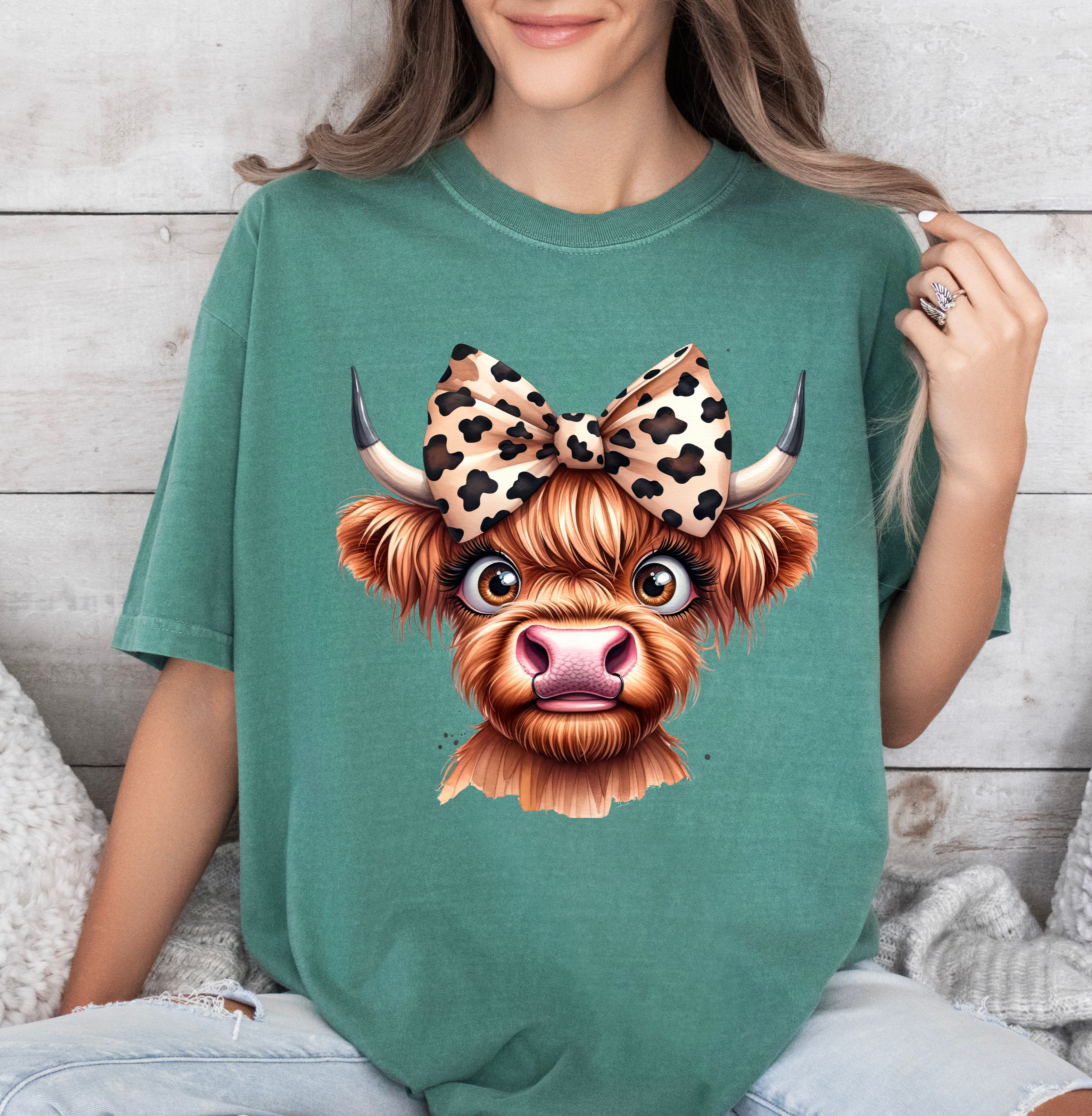Highland With A Cheeta Print Bow