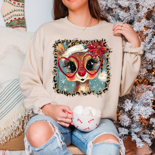 Load image 1 in gallery view. Cute Doodle Reindeer