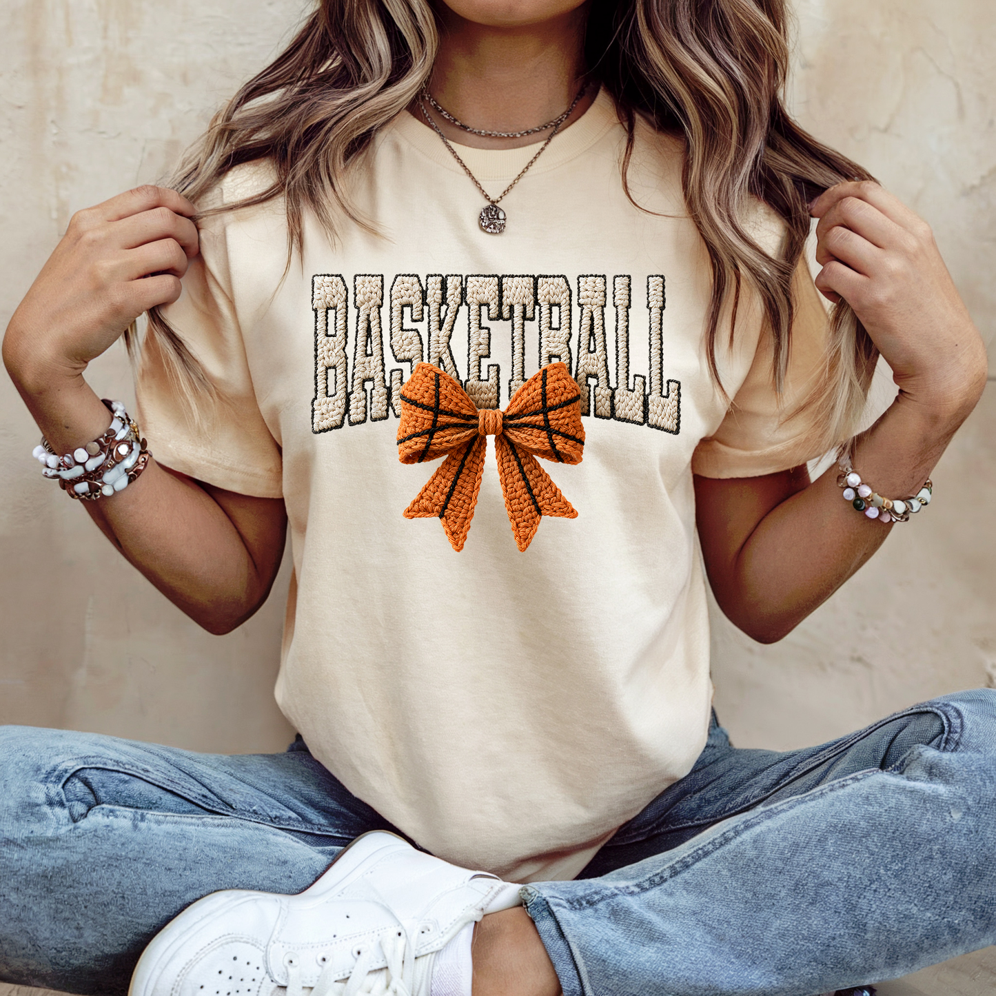 Crochet Basketball with Bow