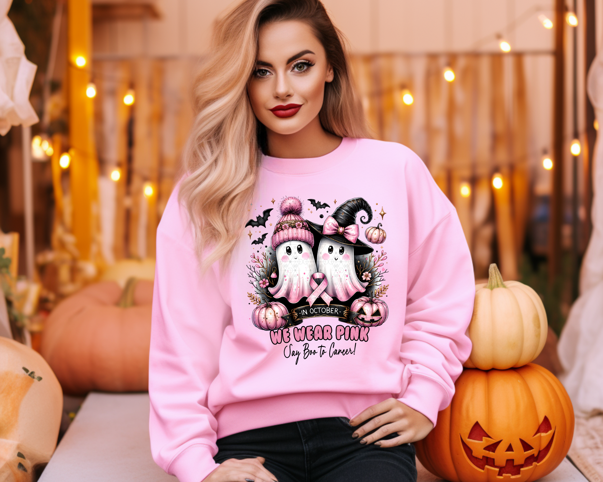 In October We Wear Pink Cute Ghost