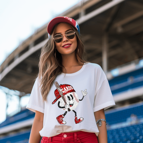 Load image 1 in gallery view. Cards Baseball Faux Sequin