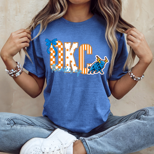 Load image 1 in gallery view. Preppy OKC Thunder Up