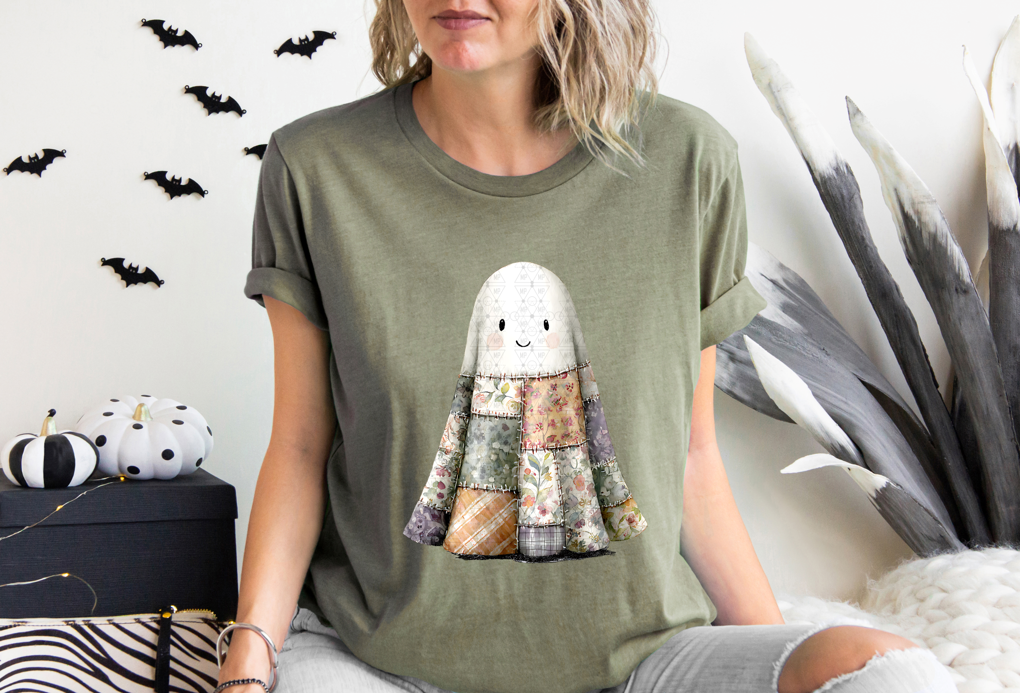 Cute Patchwork Ghost