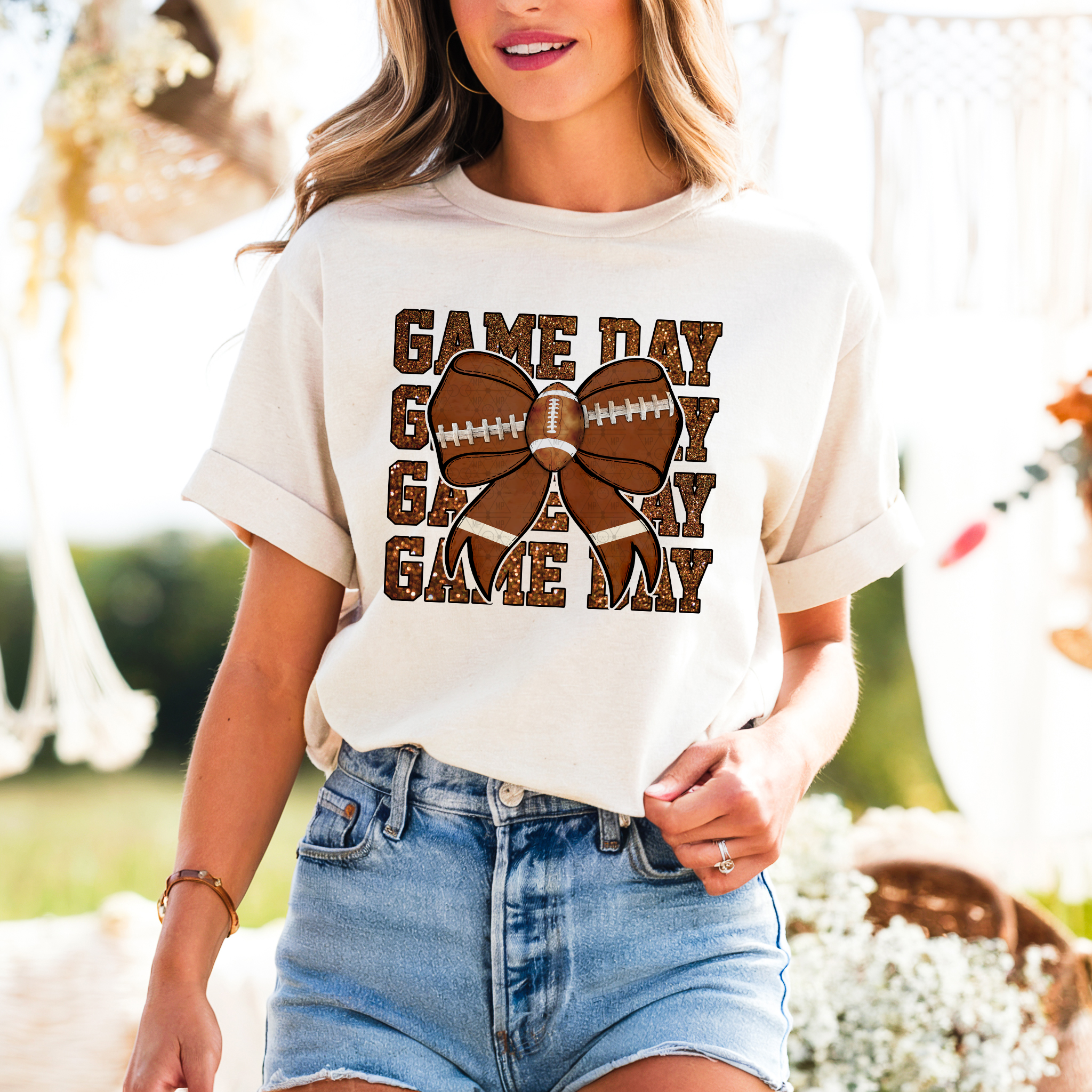Faux Sparkle Game Day Echo