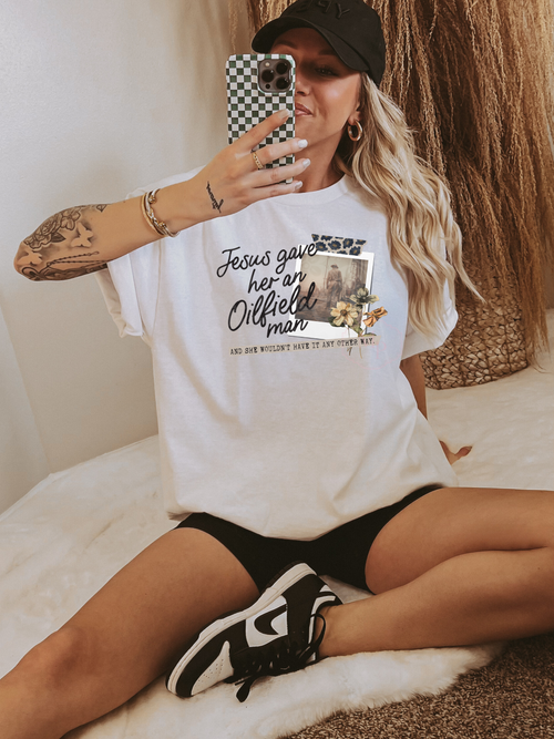 Load image 1 in gallery view. Jesus Gave Her An Oilfield Man