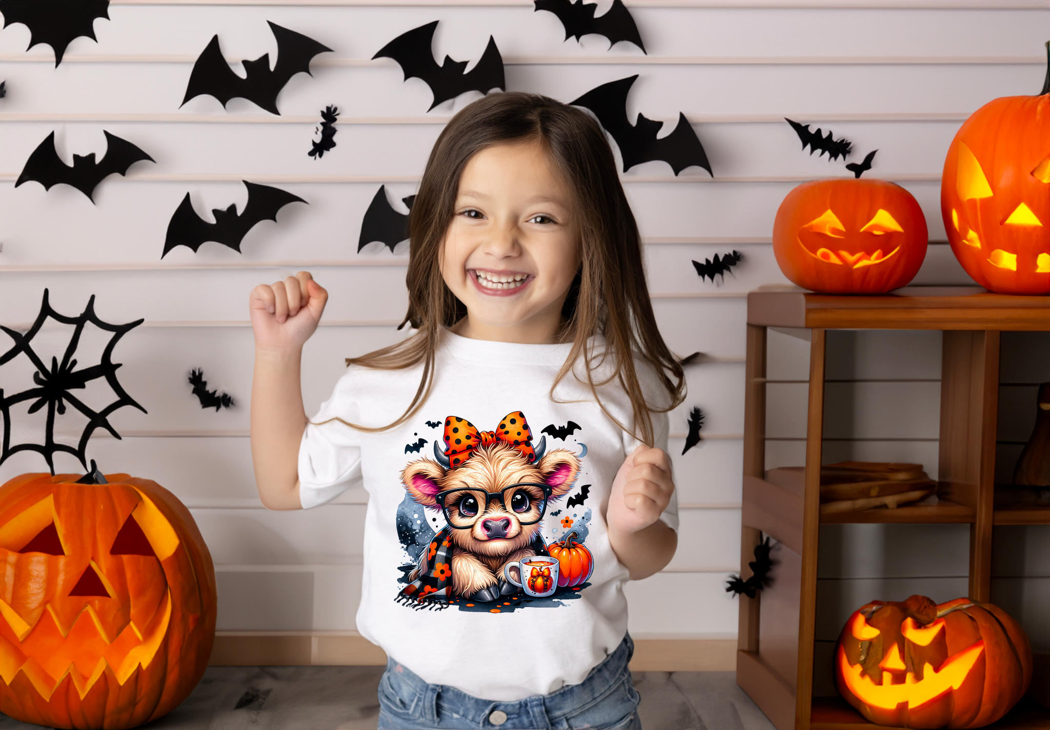 Cute Highland Girly Halloween