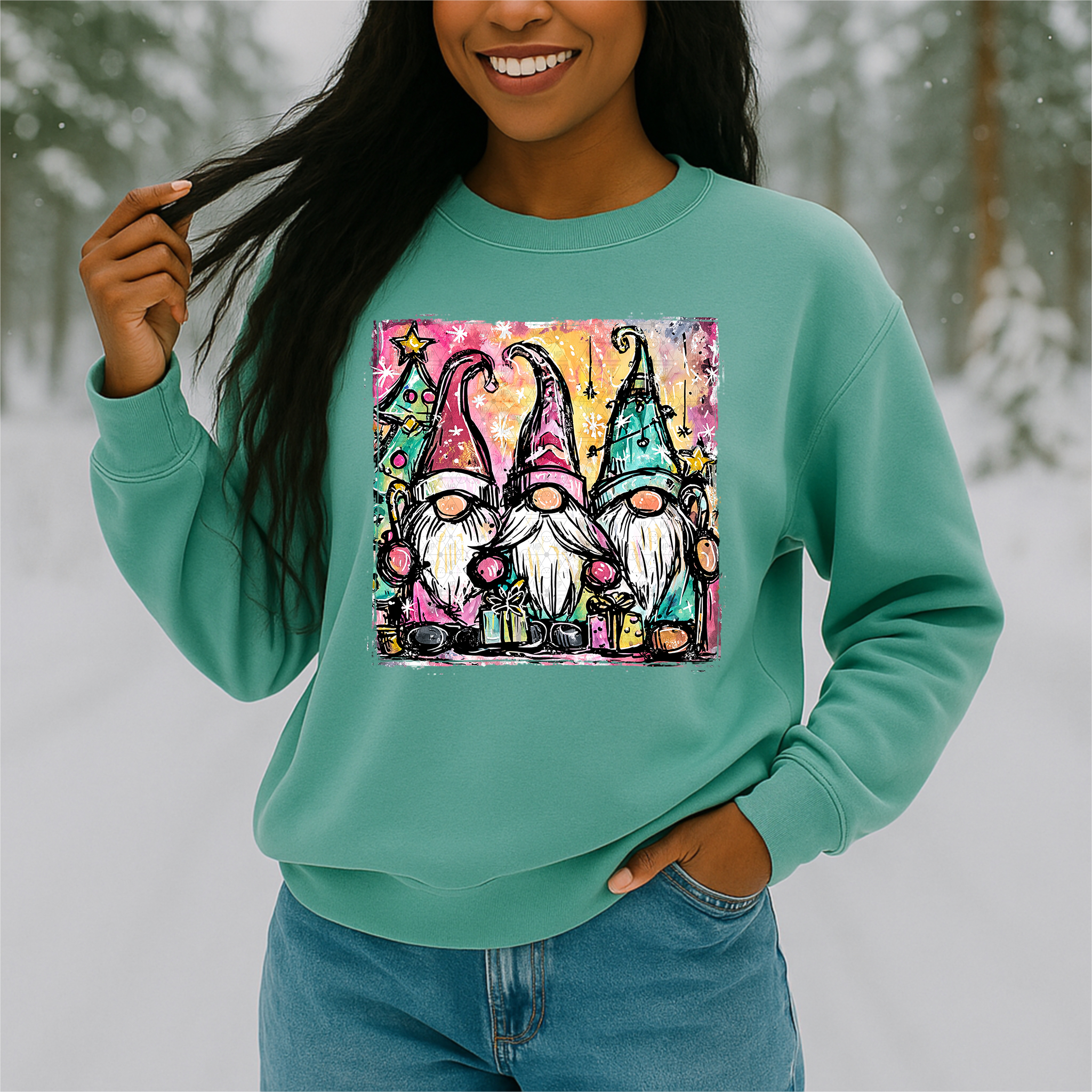 Bright Doodle Gnomes