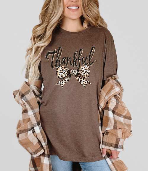 Load image 1 in gallery view. Thankful Leopard Bow
