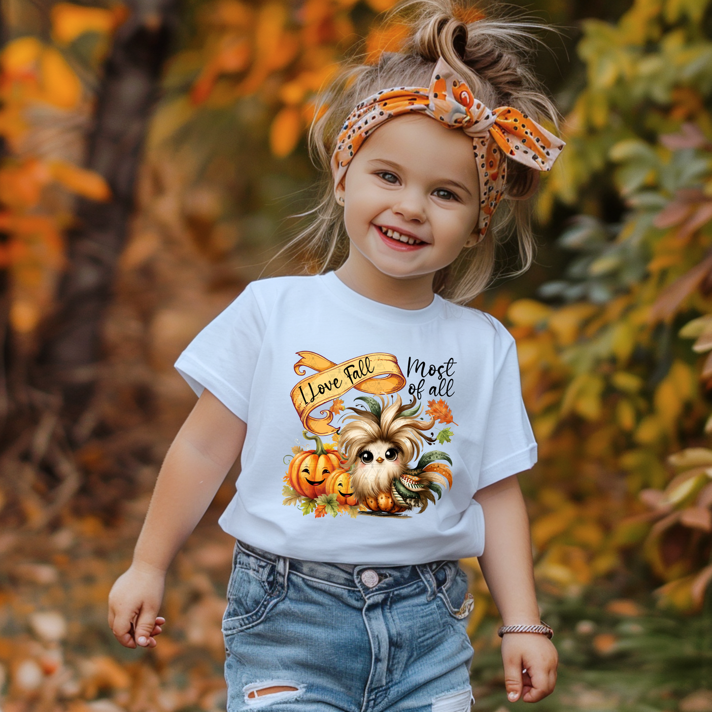 I Love Fall Most Of All Cute Chicky