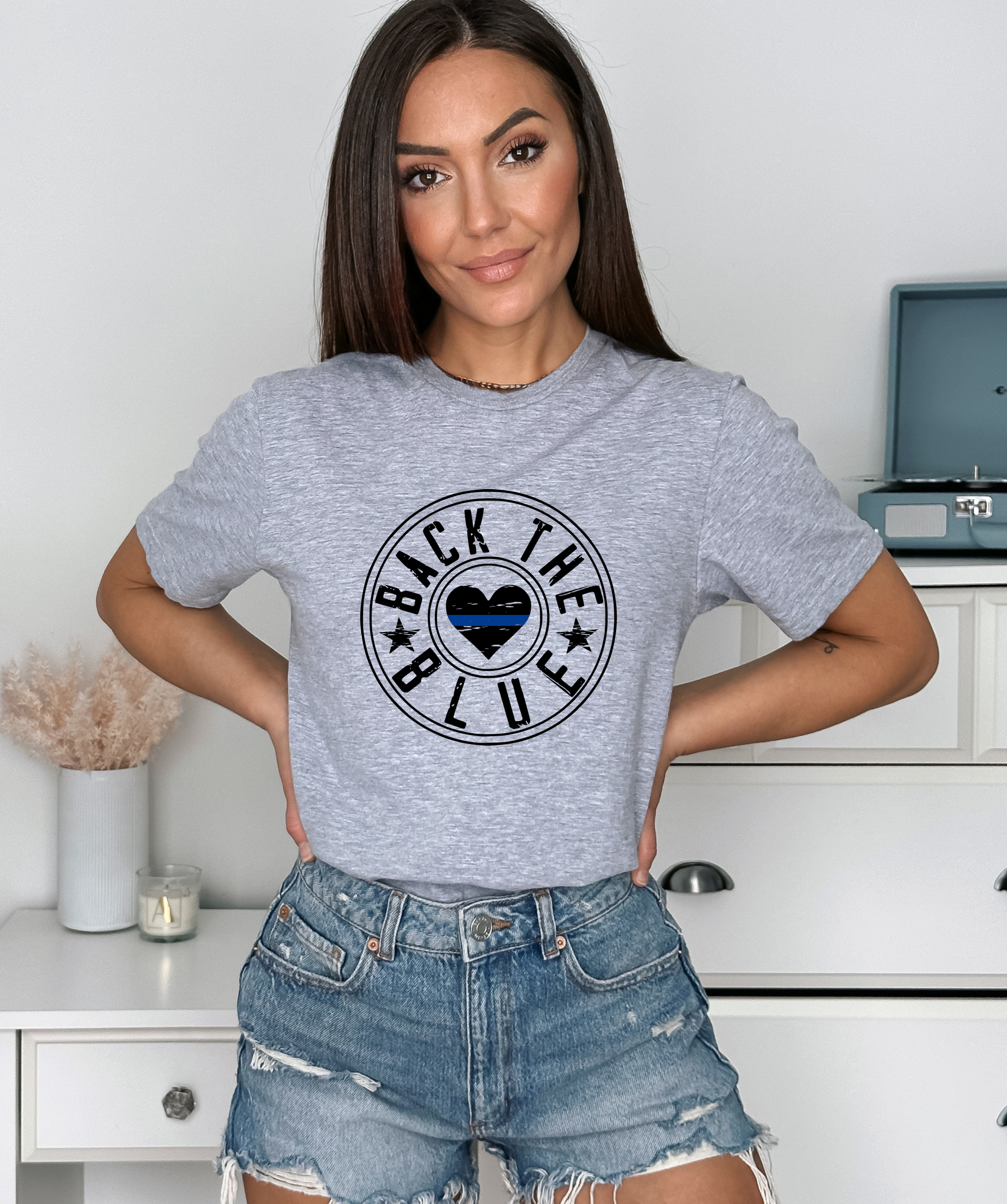 Back The Blue Circle